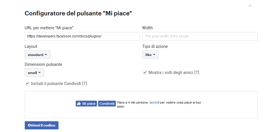 I Like mi piace dinamico